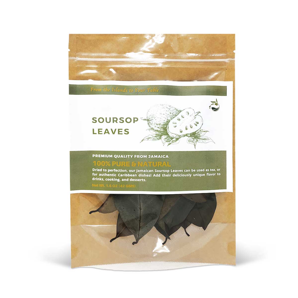 Olive Blossom Jamaican Soursop Leaves, 1.5oz